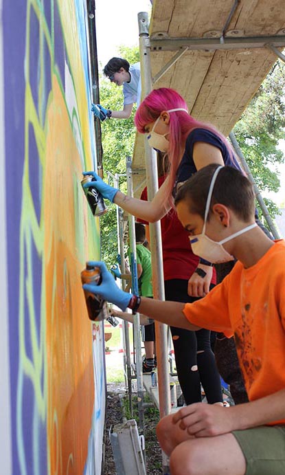 Graffitiprojekt - Sprayen