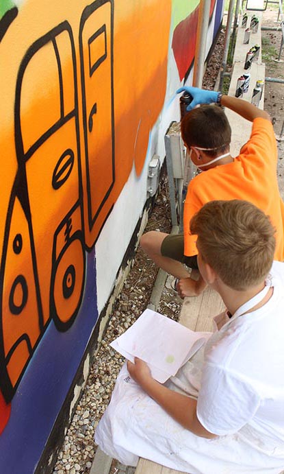 Graffitiprojekt - Sprayen