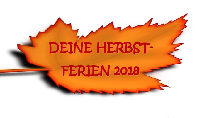 Herbstferienangebote 2018